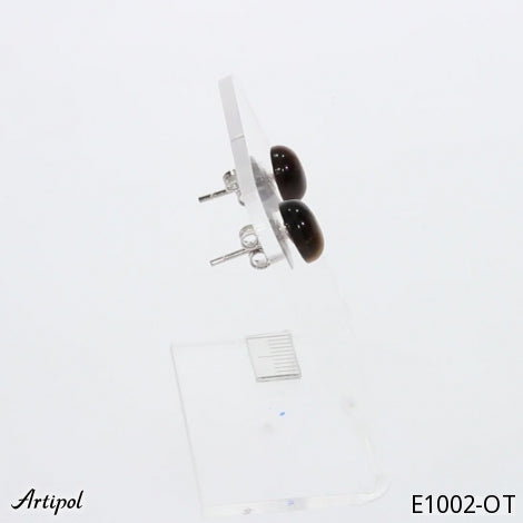 Ohrringe Tigerauge 925 Silber