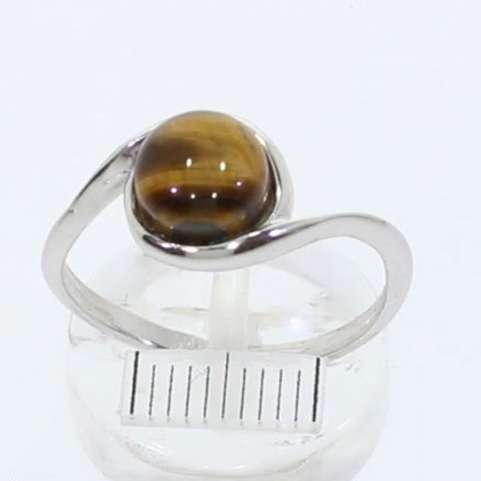 Ring Tigerauge 925 Silber