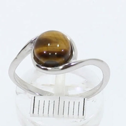 Ring Tigerauge 925 Silber Luxus