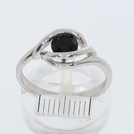 Ring Schwarzer Onyx 925 Silber