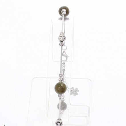 Armband Labradorit B2801-LAB – 925 Silber