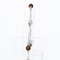 Armband Tigerauge B2802-OT – 925 Silber Rhodiniert