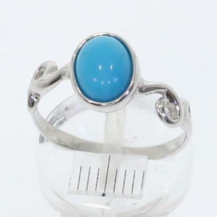 Ring mit echtem Türkis 925 Silber