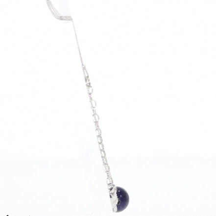 Halskette Lapis Lazuli 925 Silber Luxus