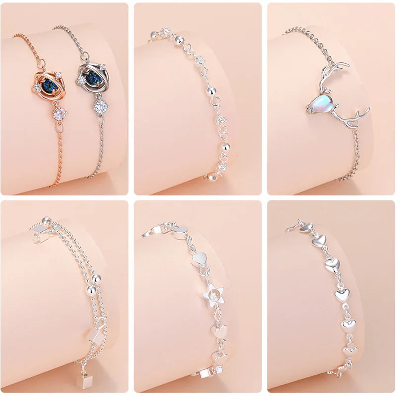 925 Sterling Silver Trend   Charm Bracelet