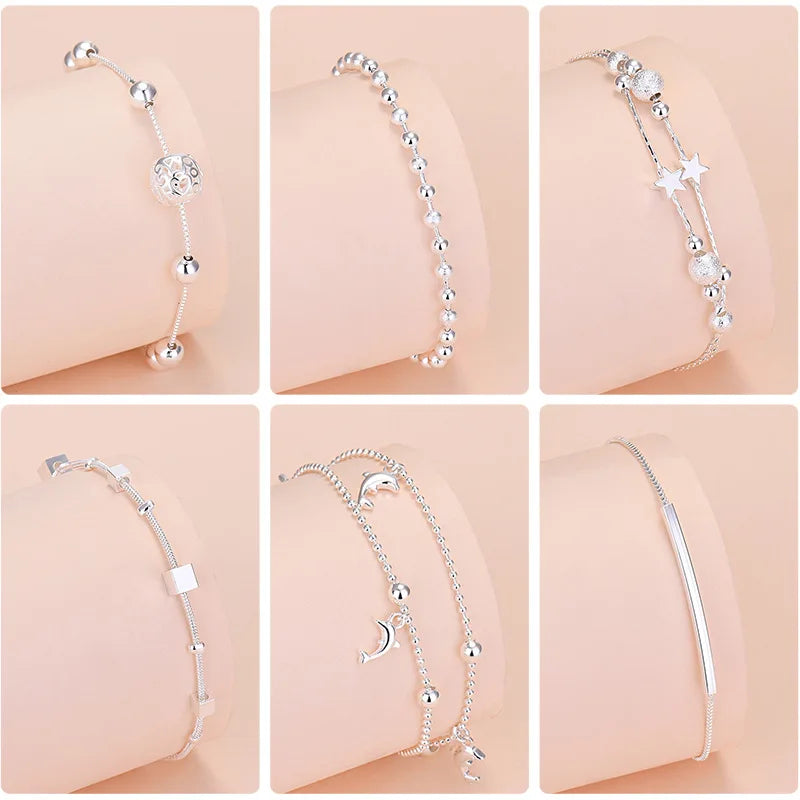 925 Sterling Silver Trend   Charm Bracelet