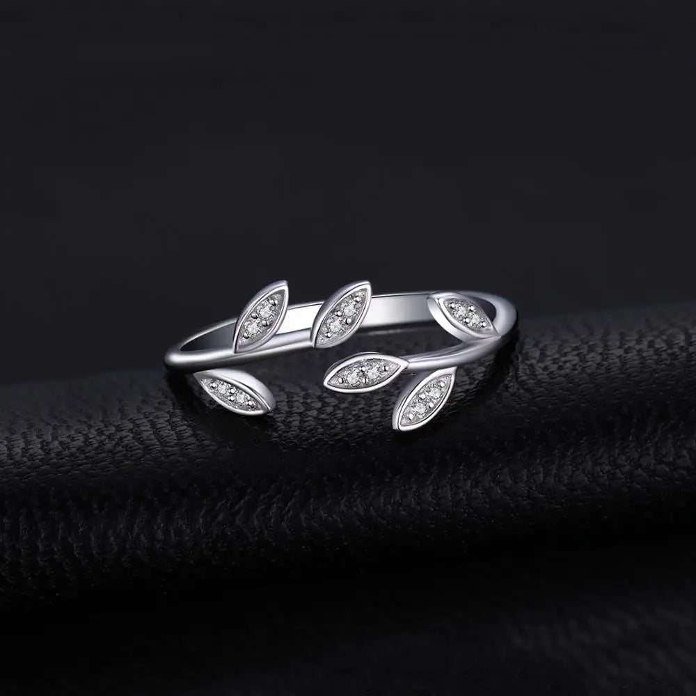 Ring Cubic Zirconia 925 Sterling Silver Open Adjustable Ring Cuff for Women Yellow Gold Rose Gold Plated