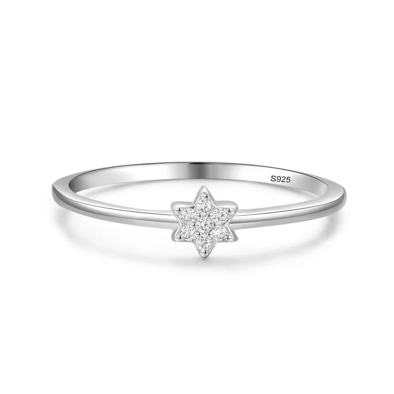 By Schmuckweltmacht.com Sterling Silver Minimalist Fashion Stackable CZ Rings For Women Minimalist Fine Jewelry