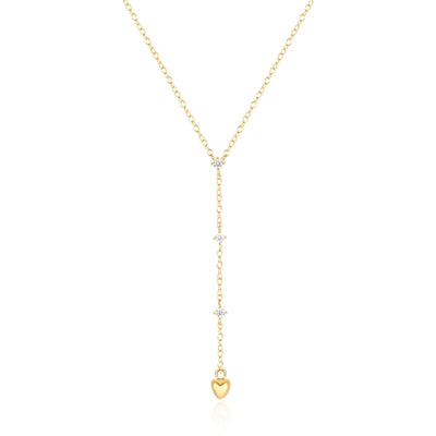 925 Sterling Silber verstellbare Kette Herz Anhänger Charm Zirkon Halskette Tropfen Choker größenverstellbar Frauen Mädchen Sexy edler Schmuck