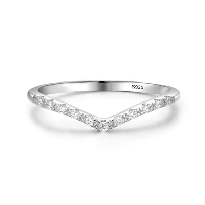 By Schmuckweltmacht.com Sterling Silver Minimalist Fashion Stackable CZ Rings For Women Minimalist Fine Jewelry