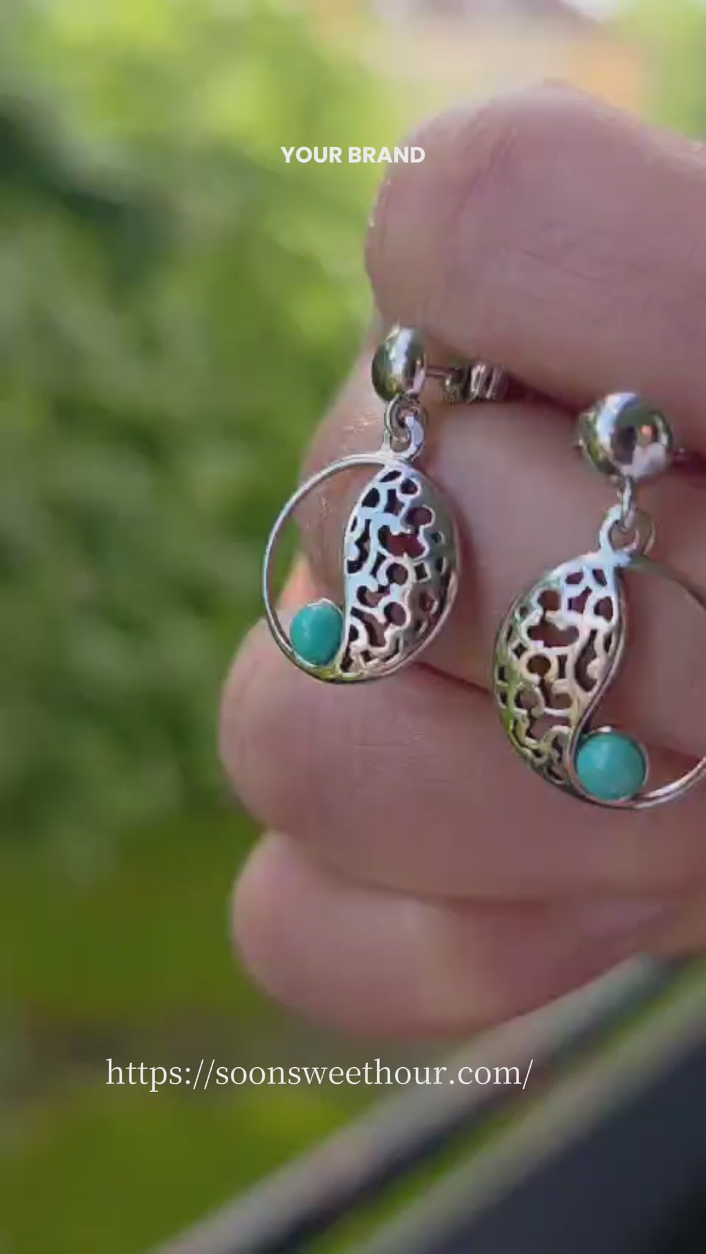 Ohrringe mit echter Amethyst - Schmuck Rhodium Silber