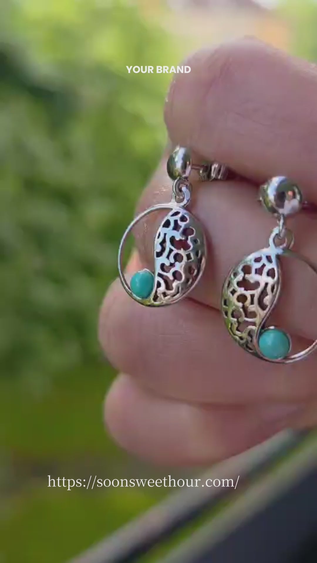 Ohrringe mit echter Amethyst - Schmuck Rhodium Silber