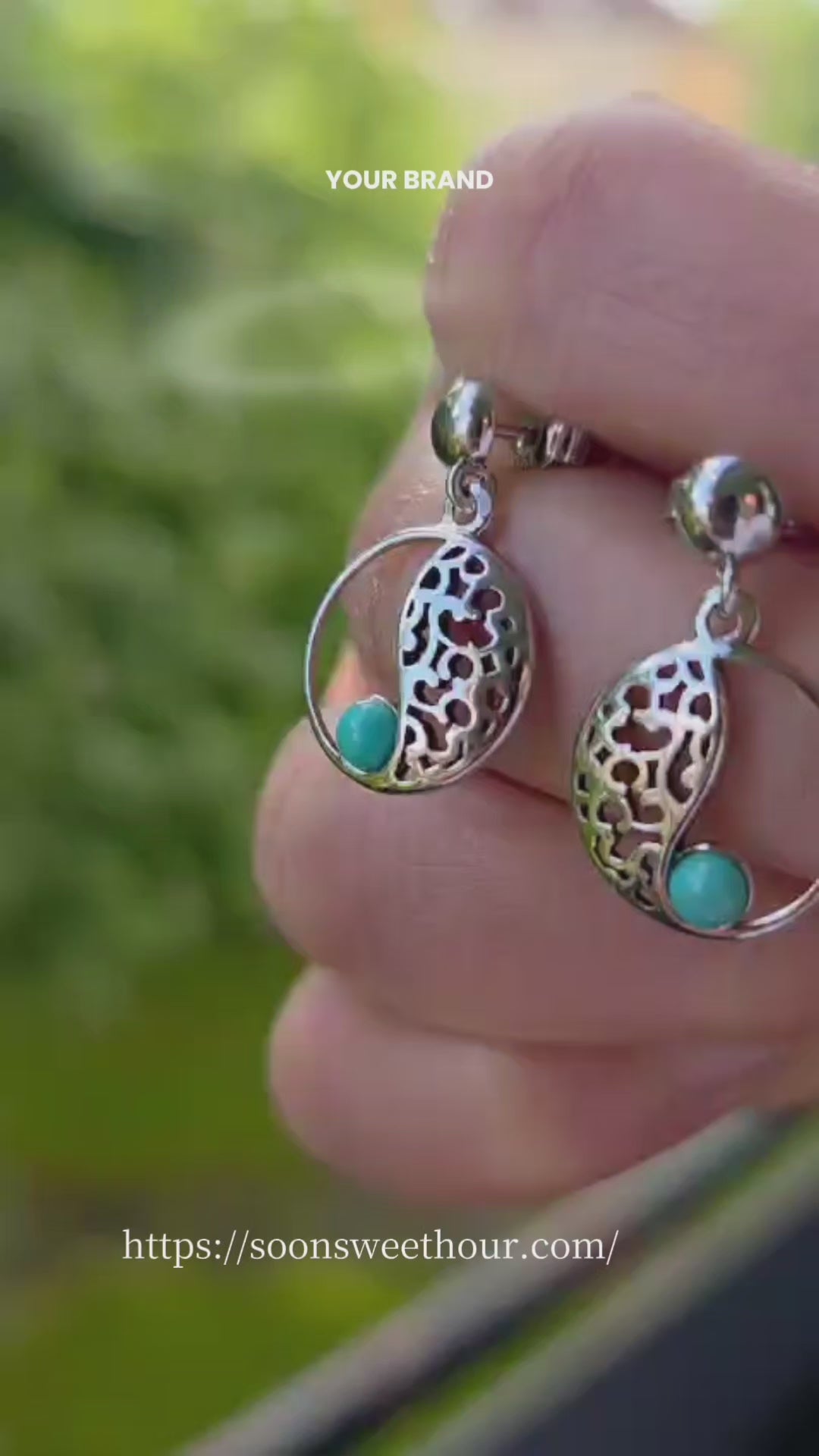 Ohrringe mit echter Amethyst - Schmuck Rhodium Silber