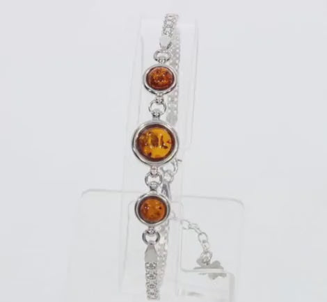 Silberarmbänder mit Edelsteinen – 925 Rhodiniertes Silber