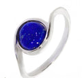 Lapis Lazuli Ring – 925 Silber Rhodiniert