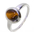 Ring mit echter Tigerauge - Schmuck Rhodium Silber